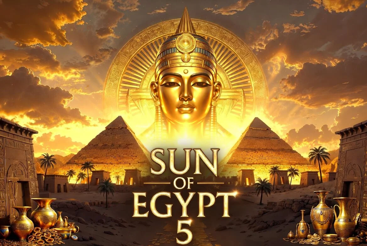 Демо Sun of Egypt 5 — расширенная сетка 6x4 с ways-to-win