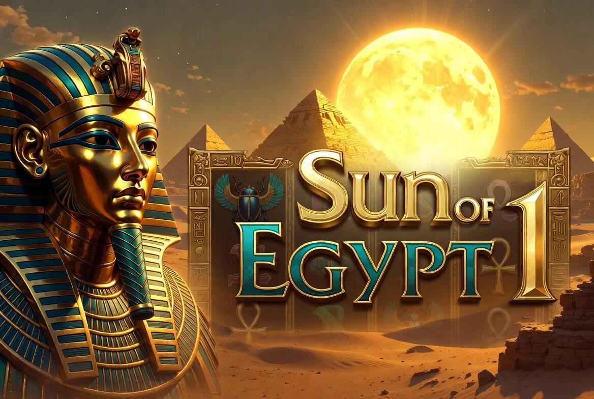 Игровое поле и бонусные монеты в серии Sun of Egypt